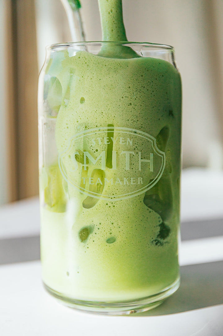 Fluffy Iced Matcha Latte