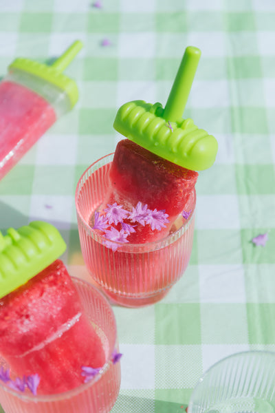 Berry Lime Popsicles
