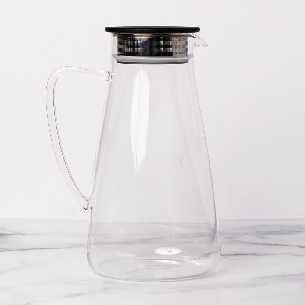 UPKOCH Water Glass Carafe with Lid 600ml Juice Beverage Pitcher Bottle for  Ice Tea Party Fridge