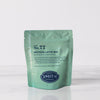 Green pouch of Matcha Latte Mix with Smith logo and product description printed on the pouch.