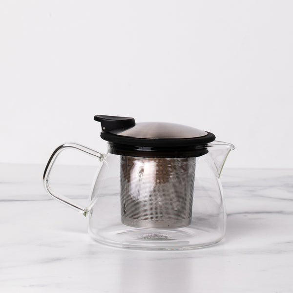 Bell Glass Teapot with Infuser (14 oz.) — Beantown Tea & Spices